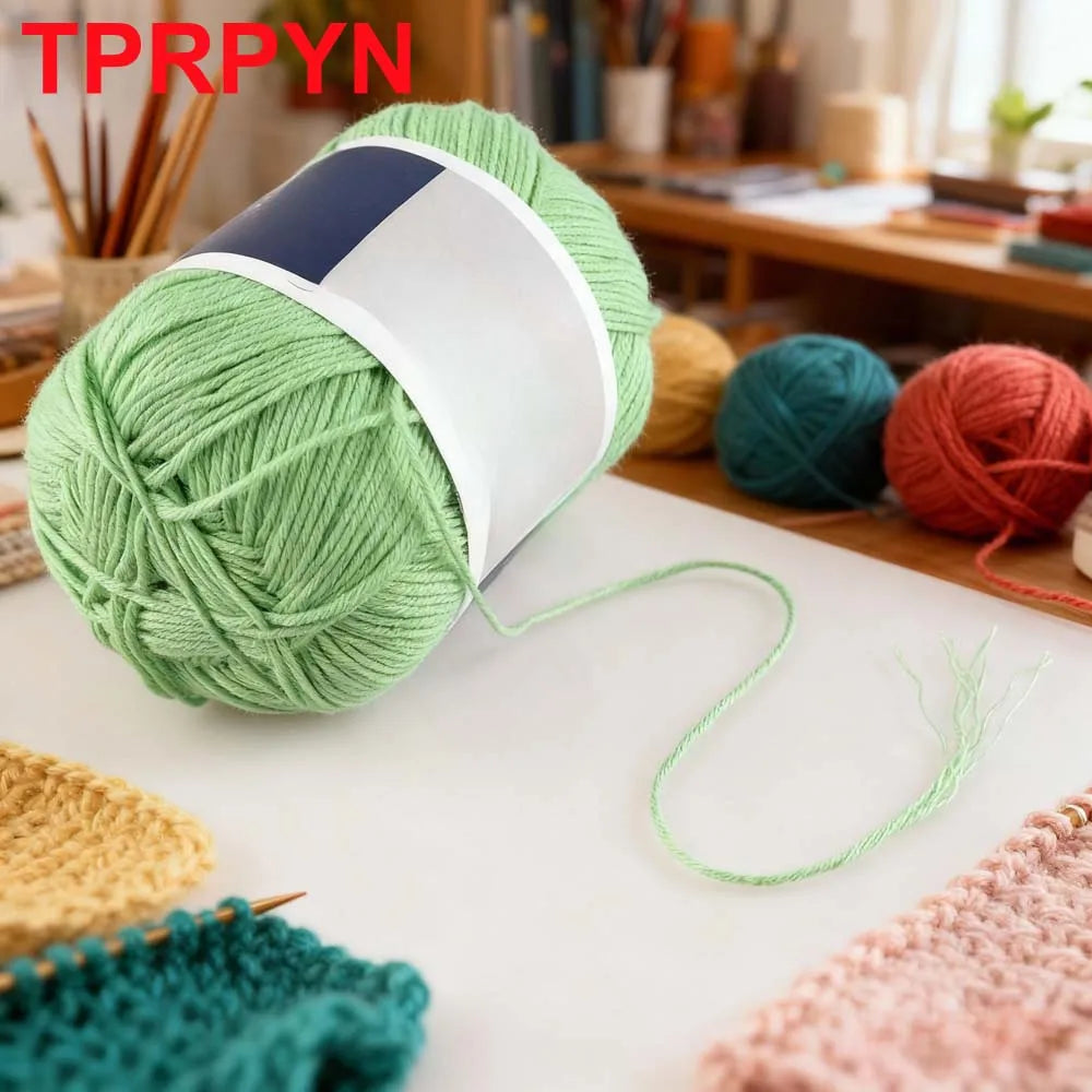 1Pc 50g Hand knitting 100% cotton yarn soft crochet yarn to knit sweater blanket hat line crocheting amigurumi doll bag threads