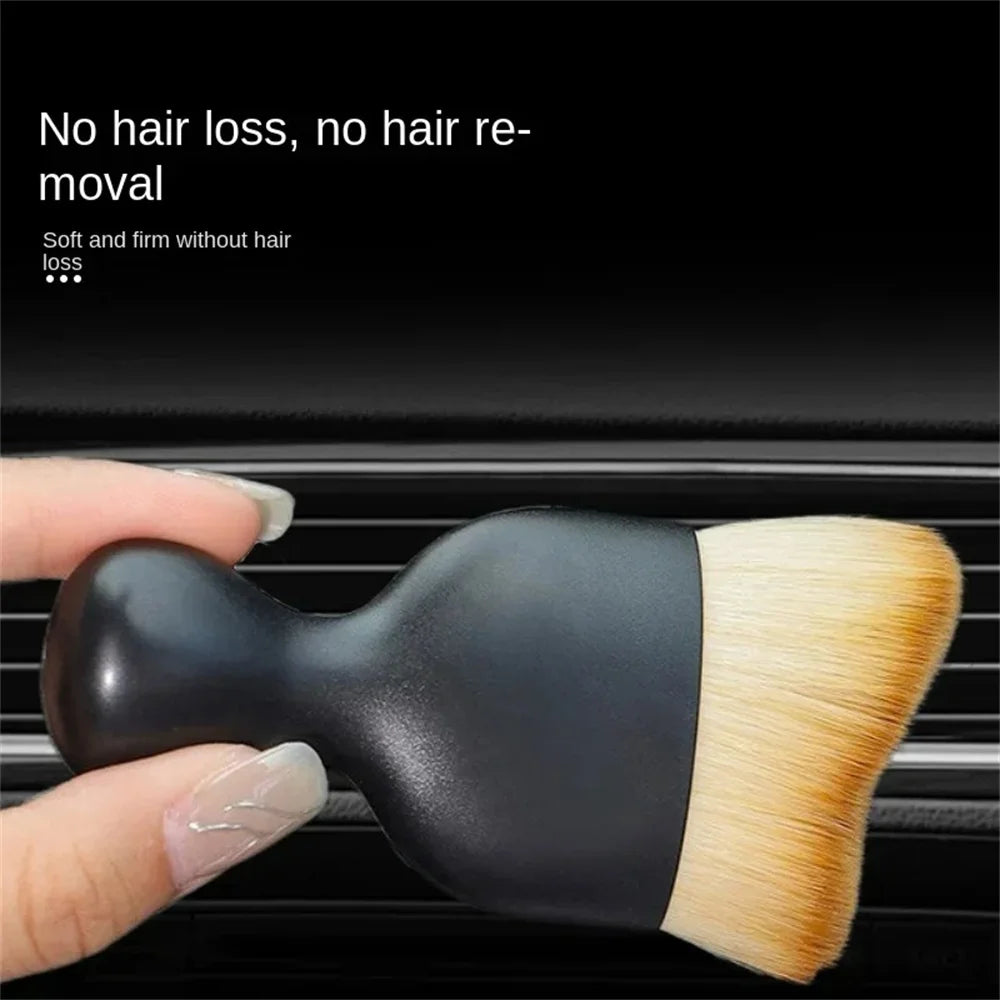 1/2pcs Car Interior Cleaning Brush Ultra Soft Curved Design Car Detailing Brush Cleaning Tools Car Gap Dust Sweeping Soft Brush