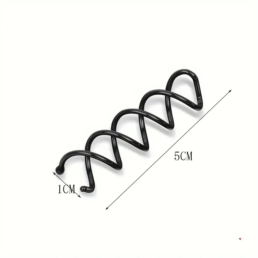 10pcs/Pack Spiral Hair Pins Spin Pins Non-Scratch Round Tips, Twist Screw Hair Pin For Women Bun Hair Style Diy Black