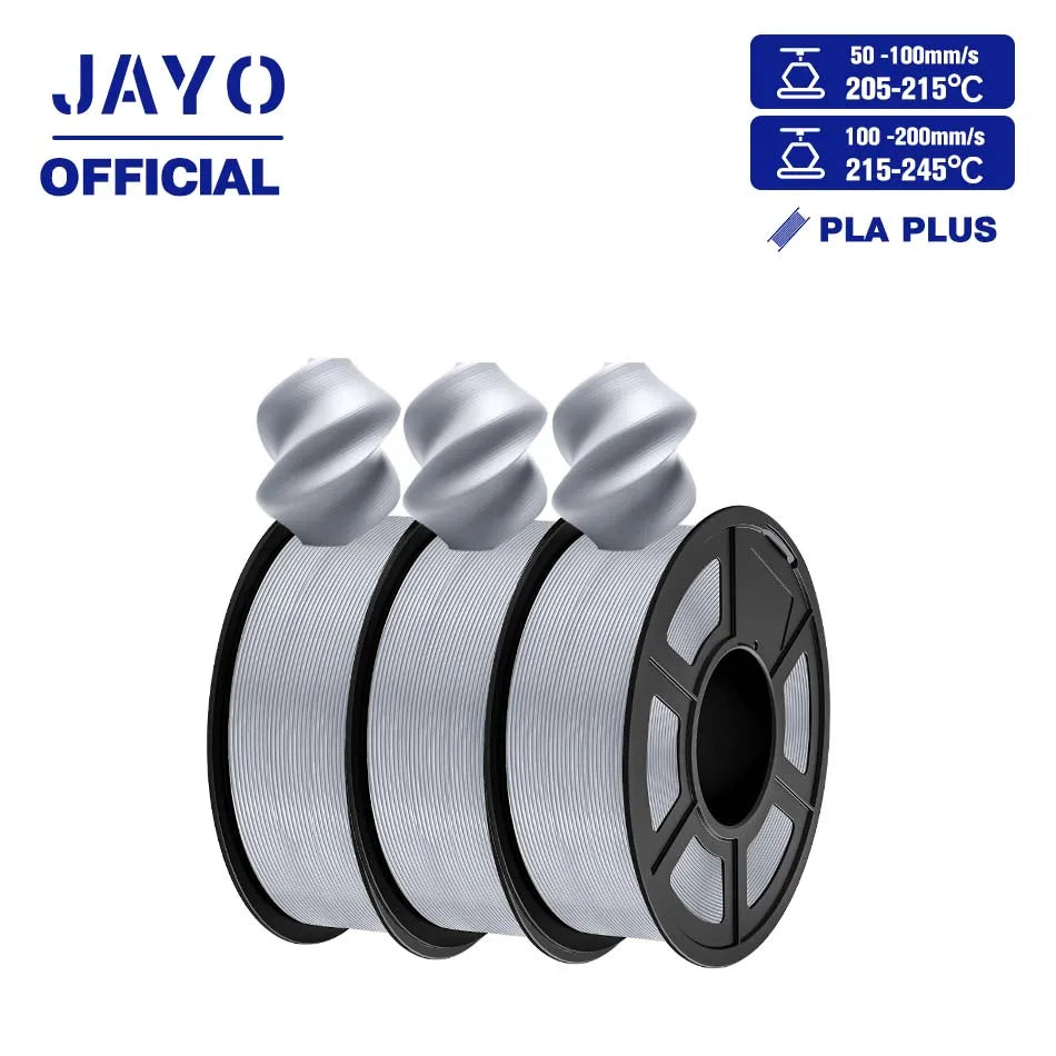 JAYO PLA+ 3D Filament PLA Plus 3D Printer Filament Neatly Wound PLA 1.75mm For FDM 3D Printers High Toughness Materials
