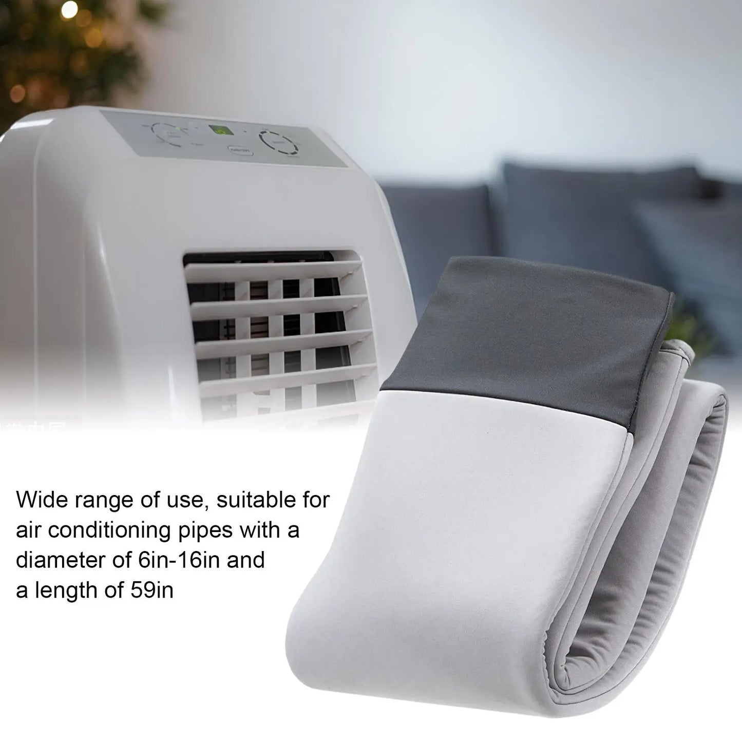 Portable Air Conditioner Hose Cover Wrap Dustproof Heat Insulation AC Hose Sleeve Air Cloth Air Outlet Pipe Tube Hose Cover