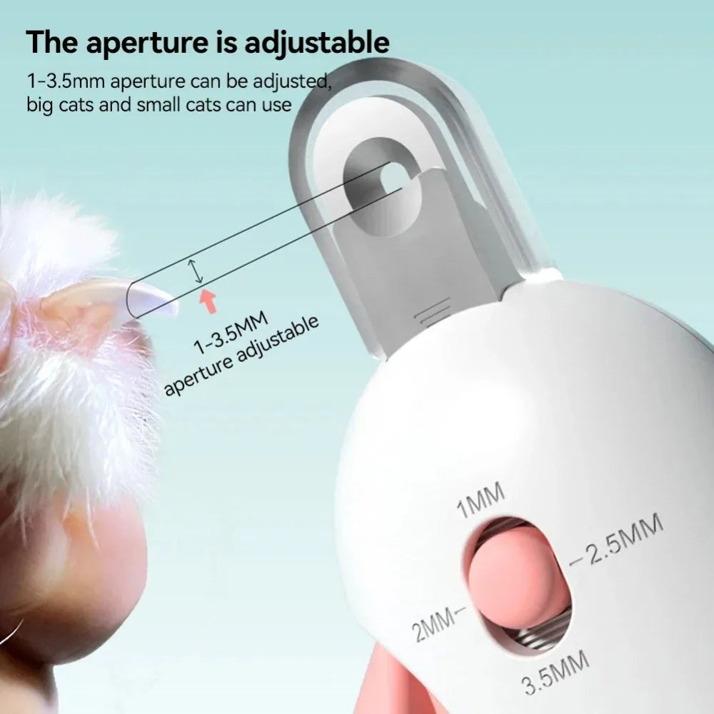 Professional Pet Nail Clippers, Safe and Comfortable Cat and Dog Nail Clippers with Adjustable Holes, Pet Nail Trimmer, Pet Grooming Tool, Pet Care