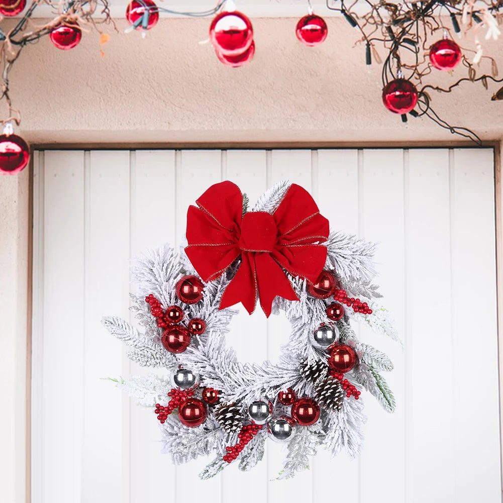 Christmas Similation Wreath Artificial Vine Hanging Garland Festival Theme Multifunctional Party New Year Decor Props