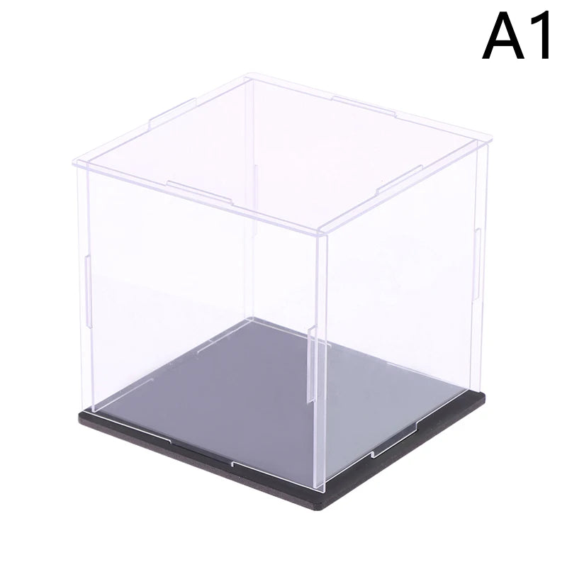 1Pc Transparent Acrylic Display Box Storage Dustproof Protection Display Cabinet Box For Dolls/Toys/Collectibles 22 Sizes