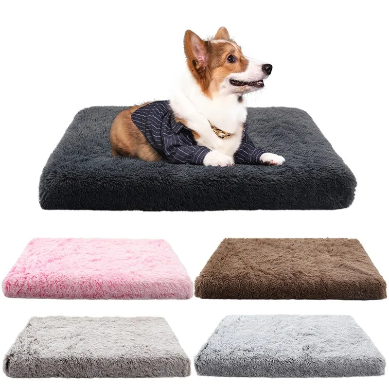 Ultra Plush Deluxe Orthopedic Foam Dog Bed Rectangular Pet Mattress Cushion with Removable Cover for Small to Large Dogs And Cat