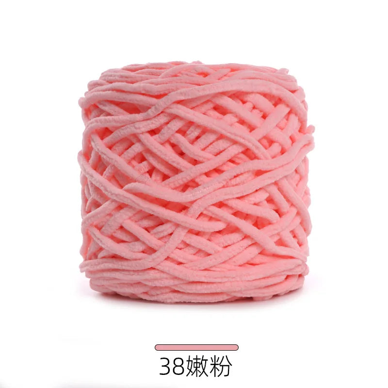 1Pc 50g Thin Velvet yarn for Crocheting Chenille yarn hand knitting Crochet amigrumi slipper line knit sweater blanket thread
