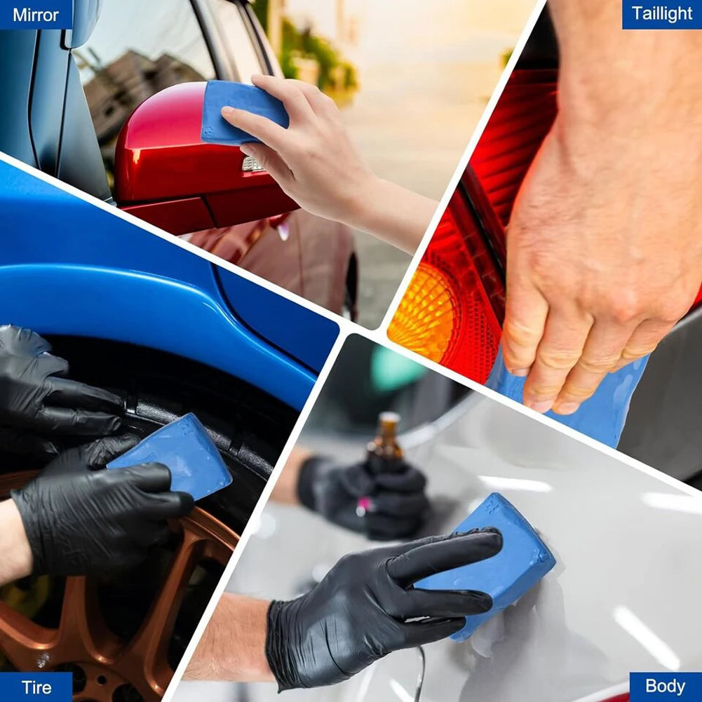 5Pcs Vehicle Detailing Magic Cleaning Mud Blue Auto Detailing Cleaner Car Washing Mud Auto Detailing Cleaner Tool