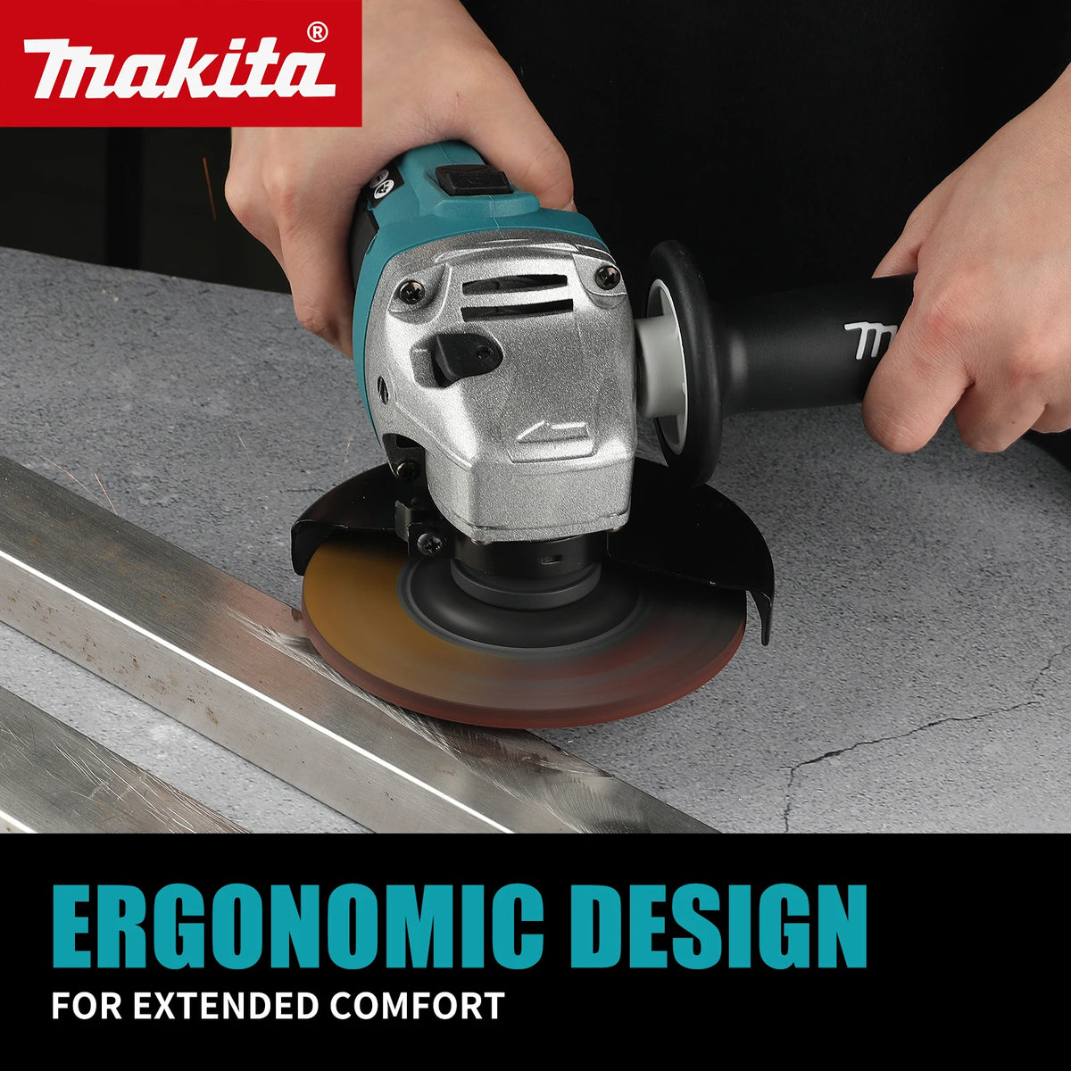 Makita 18V DCA402 Brushless Electric Angle Grinder Rechargeable Cutting Machine High Power Polishing Machine For Makita Battery