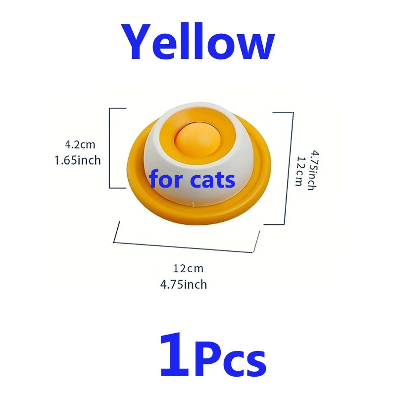 Pet Licking Mat Bowl Yogurt Licking Plate Slow Feeder for Dogs & Cats Pet Lick Mat Interactive Snack Bowl Promotes Dental Health