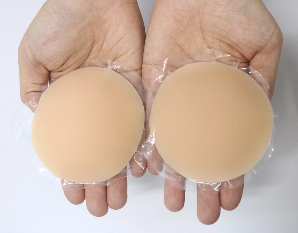 Nipple Cover Pasties Silicone Adhesive Sticky Bra Liner For Women Reusable Breast Sticker No Show Invisible Boob Tape