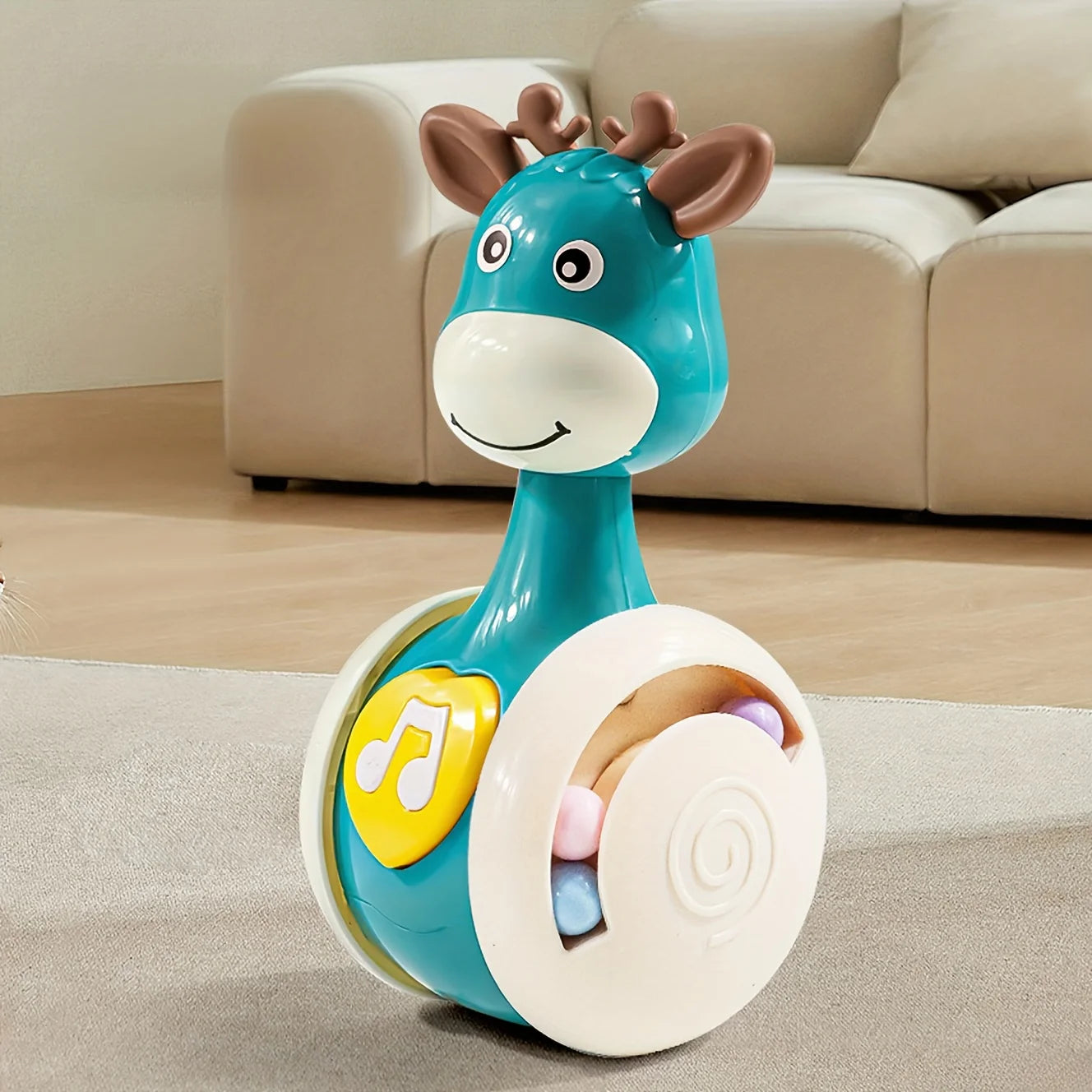 Vibrant Giraffe Swinging Toy for Young - an Engaging Educational Gift for Teens, Ideal for Birthday Celebrations