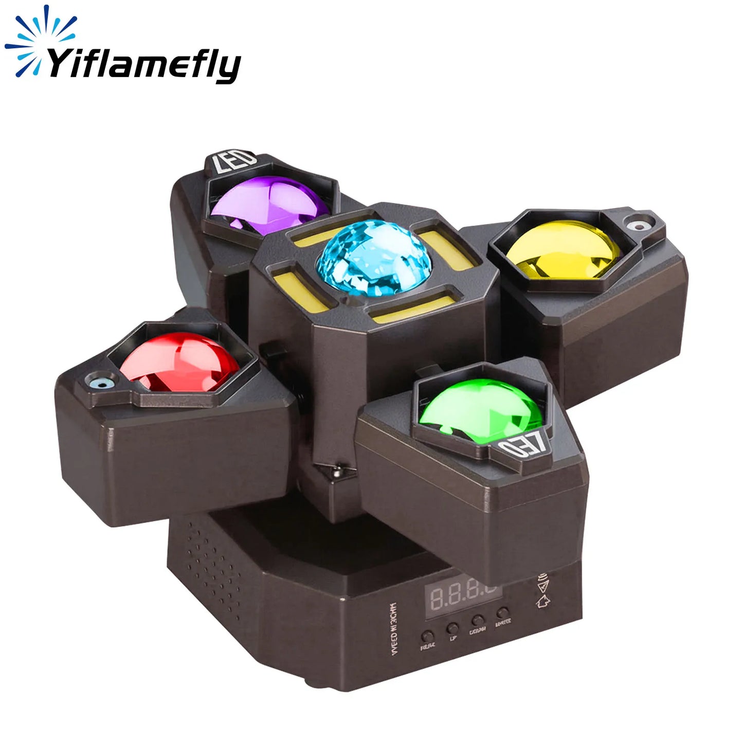 Yiflamefly 70W 4-Arm Beam Magic Ball Stage Light RGBW LED Lighting Effects DJ Lights With Remote&DMX Control For Disco Party Bar
