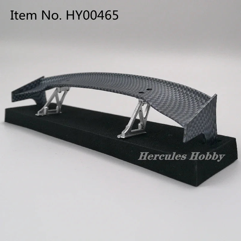 1/10 Scale RC Car Plastic Carbon Fiber Pattern Rear Wing Spolier Drift On Road Touring Model Hobby