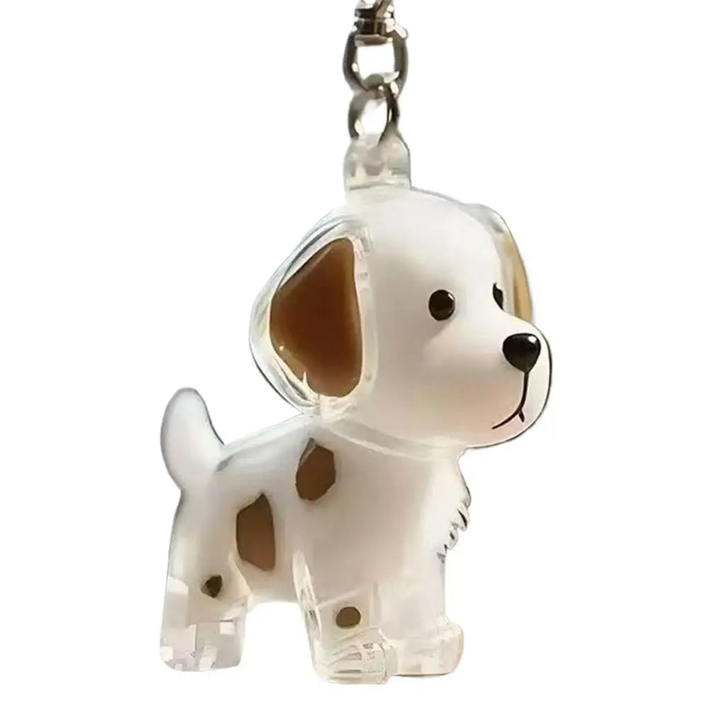 Clear Pet Hair Keychain Cute Dog Fur Keepsake Holder Creative Transparent Pet Hair Memorial Collection Pendant For Dog/Cat