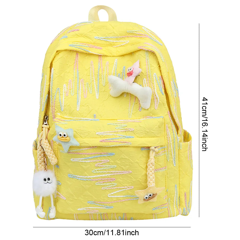 Classic Women Backpack Backpack Large Capacity School Bag with Zipper Laptop Backpack Travel Rucksack for Teen Girls Women