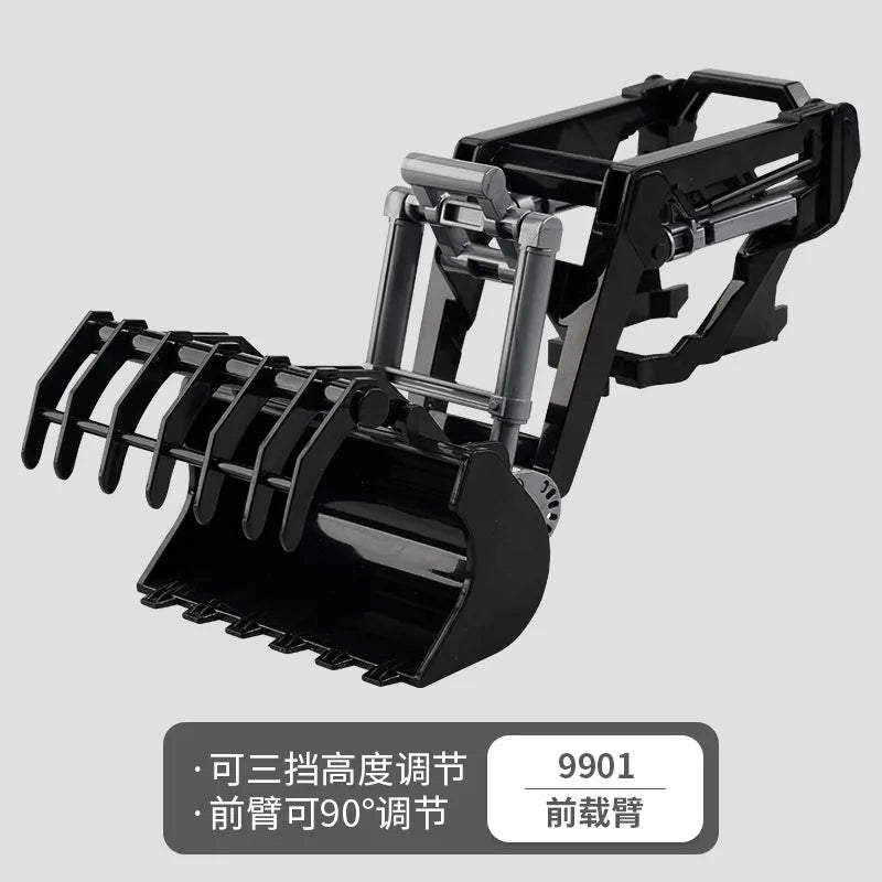 1:24 Scale Remote-Controlled Tractor Toy Alloy Electric Farm Truck with Headlights RC Car Set for Kids Birthday Christmas Gifts