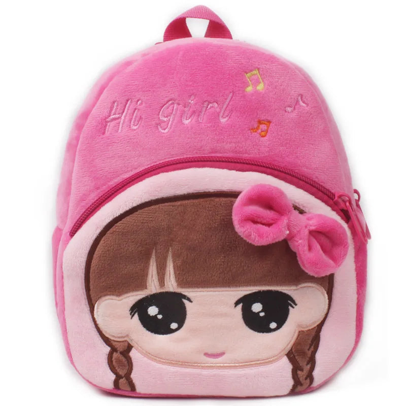 Cute Strawberry Plush Backpack Cartoon Animal Mini School Bags Candy Bag for Kids Baby Girl Boy Gift 1-3 Years