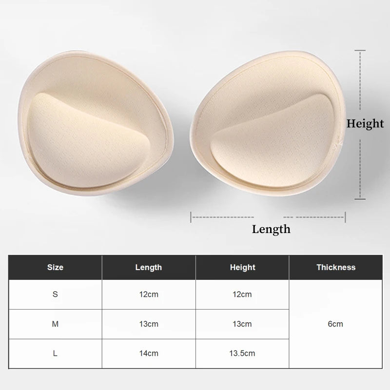 Push Up Bra Inserts Thick Breast Lift Enhancers Pads Reusable Cup Pad For Bikini Swimsuit Dress Jelly Bra Inserts