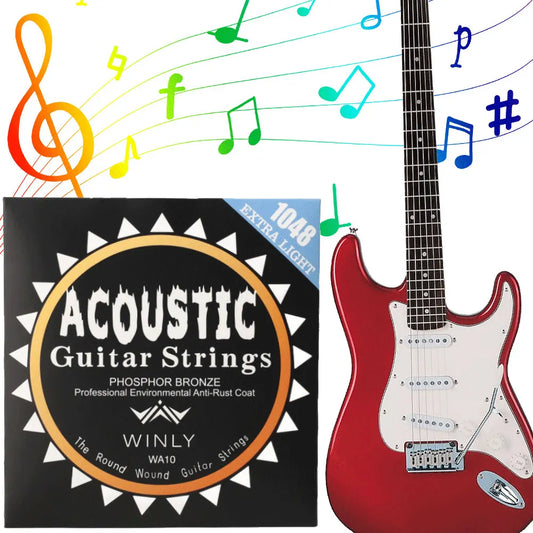Phosphor Bronze Strings Light Acoustic Strings Phosphor Bronze Coating Guitar Strings for Guitar Professionals