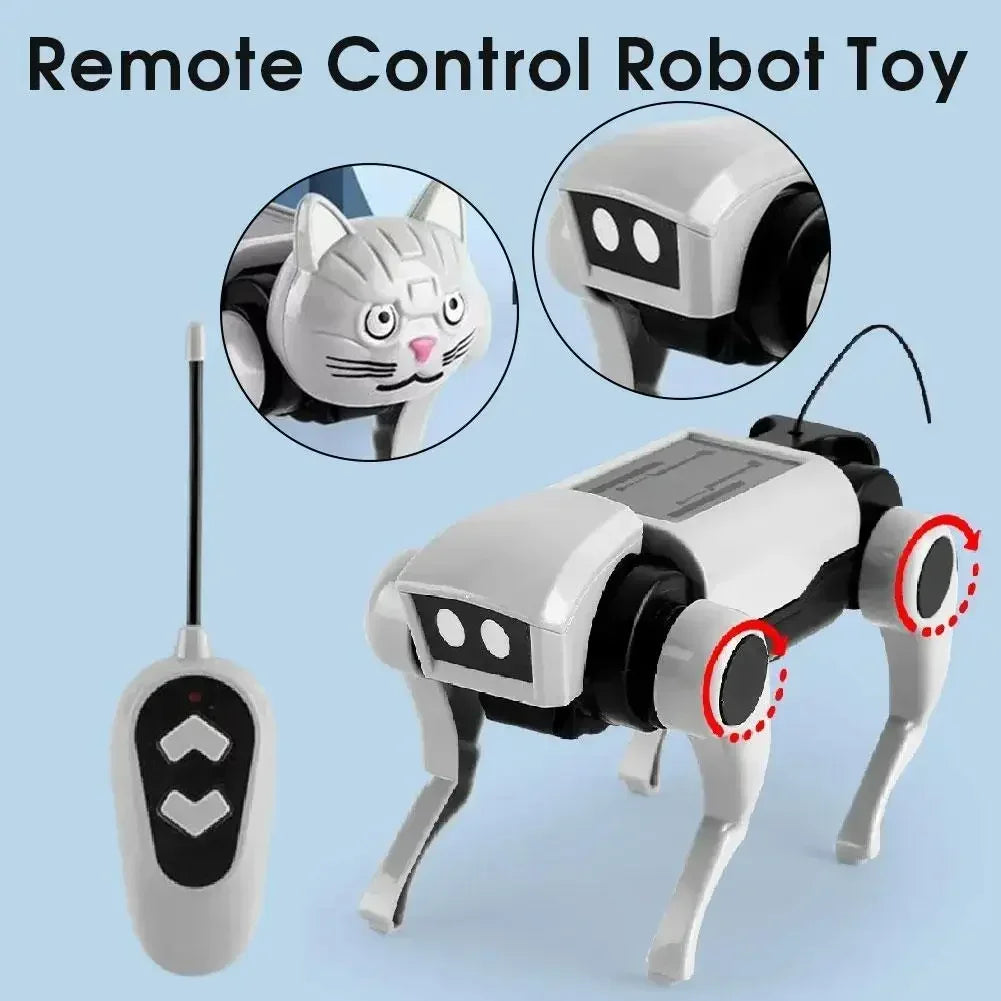 Remote Control Robot Dog Smart RC Intelligent Bionic Puppy Programmable Electronic Pet with Light Sound Toy for Kids Boys Gift
