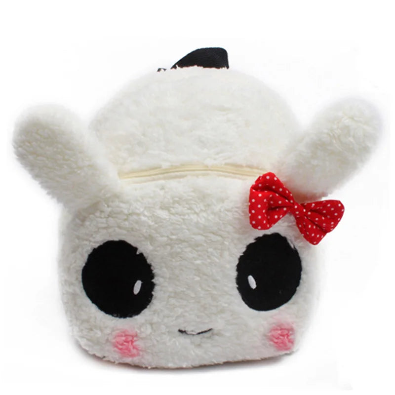 Cute Strawberry Plush Backpack Cartoon Animal Mini School Bags Candy Bag for Kids Baby Girl Boy Gift 1-3 Years