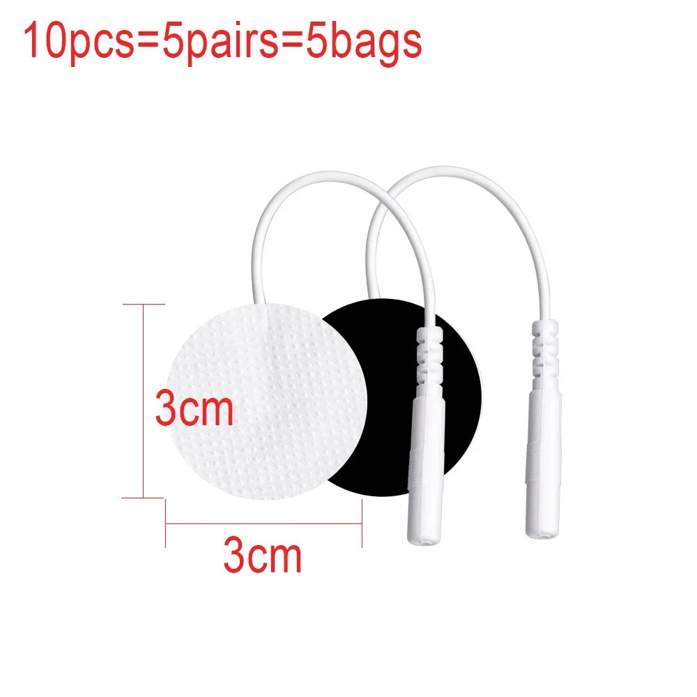 10/20pcs Tens Muscle Electrostimulator Patches EMS Body Massager Low  Frequency Therapy Pads Physiotherapy Electrodes