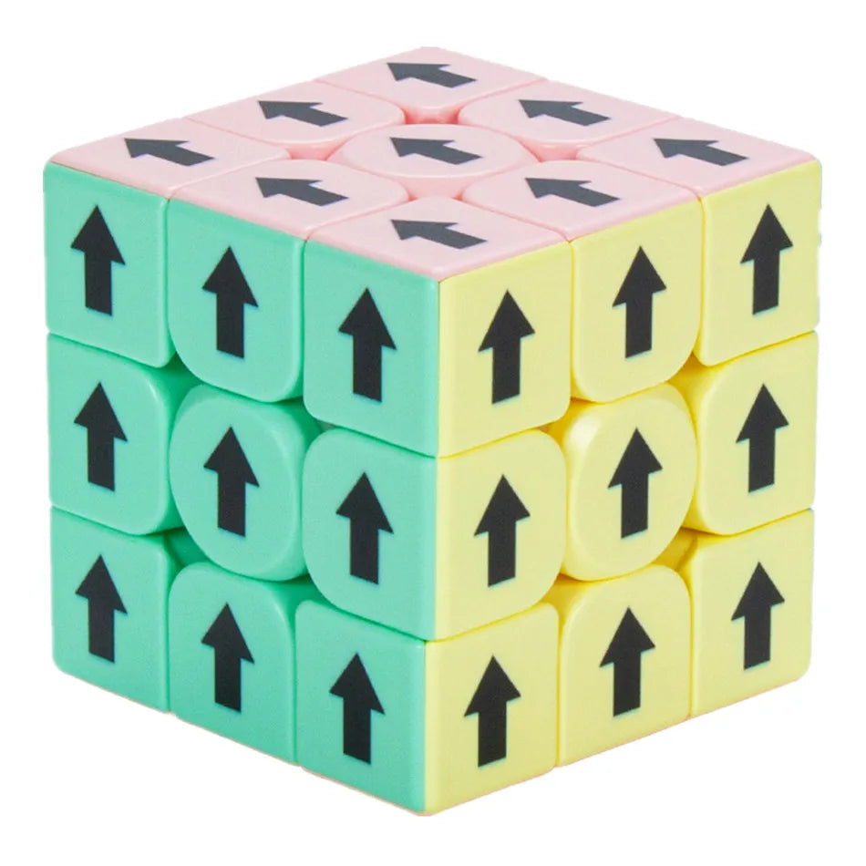 Zcube Idea Fun 3x3 Direction Arrow Magic Cube White/Black Educational 3x3x3 Puzzle Cubo Magico Toys For Children