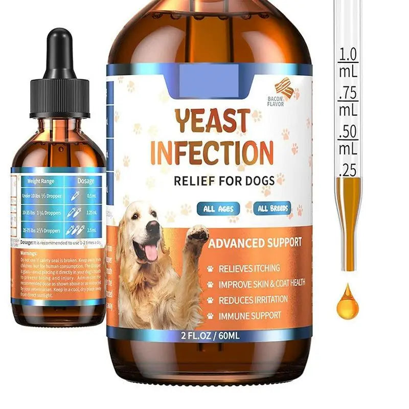 60ML 3Kinds Dog Pet Drops Gentle Care Supplement To Maintain Healthy Coat and Skin for Dogs Herbal Drops PET CARE