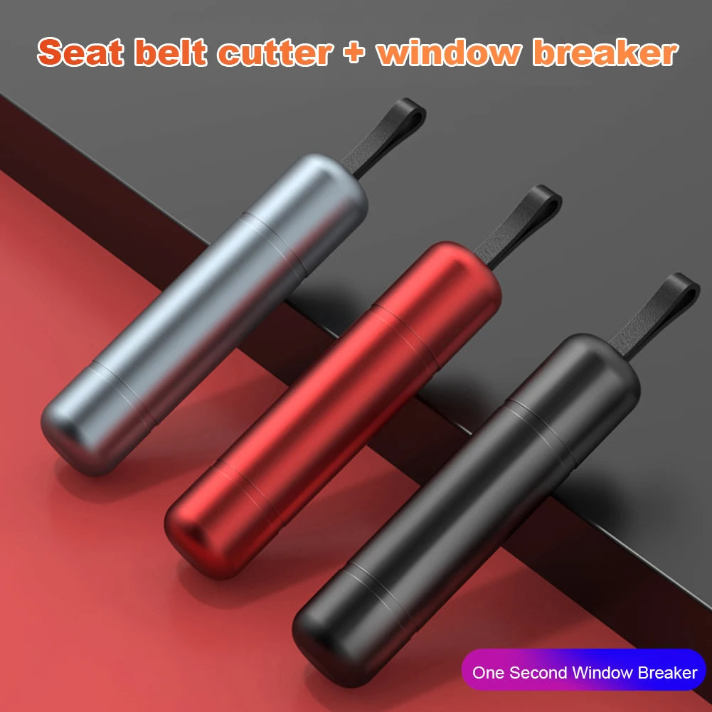 Auto Emergency Glass Window Breaker Aluminum Alloy Seat Belt Cutter High Hardness Life-Saving Car Emergency Escape Hammer