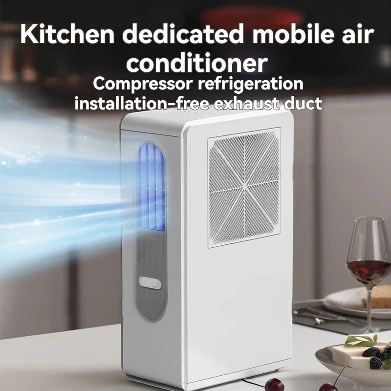 New Ductless Portable Air Conditioner for Kitchen & Room Cooling, No Installation Needed, Fast Cooling Mobile AC Unit