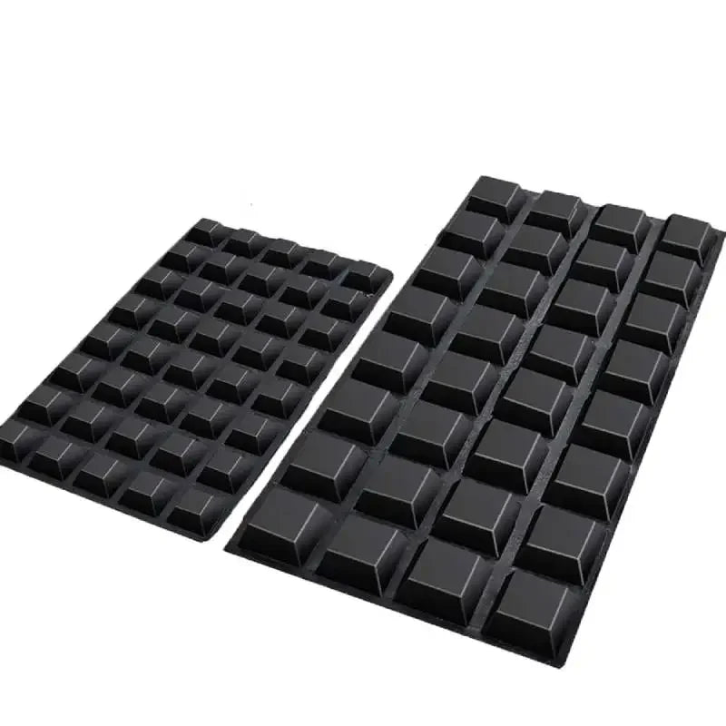 12Pcs Square Self-Adhesive Stick Bumper Pad Tall Rubber Feet For Electronics Glass Speaker Laptop Appliances Furniture Computer