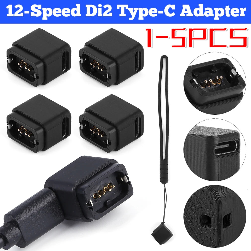 1-5PCS 12-Speed Di2 Electric Bicycle Type-C Adapter Battery Charger Head Cable for SHIMANO EW-EC300 R9270 9250 8170 8150 7170 ﻿