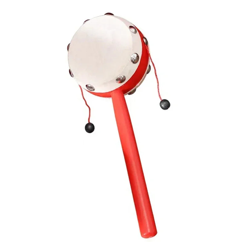 Chinese Spinning Rattle Drum Percussion Noisemakers Instruments Music Kids Boys Girls Party Favors Stocking Stuffers Gifts