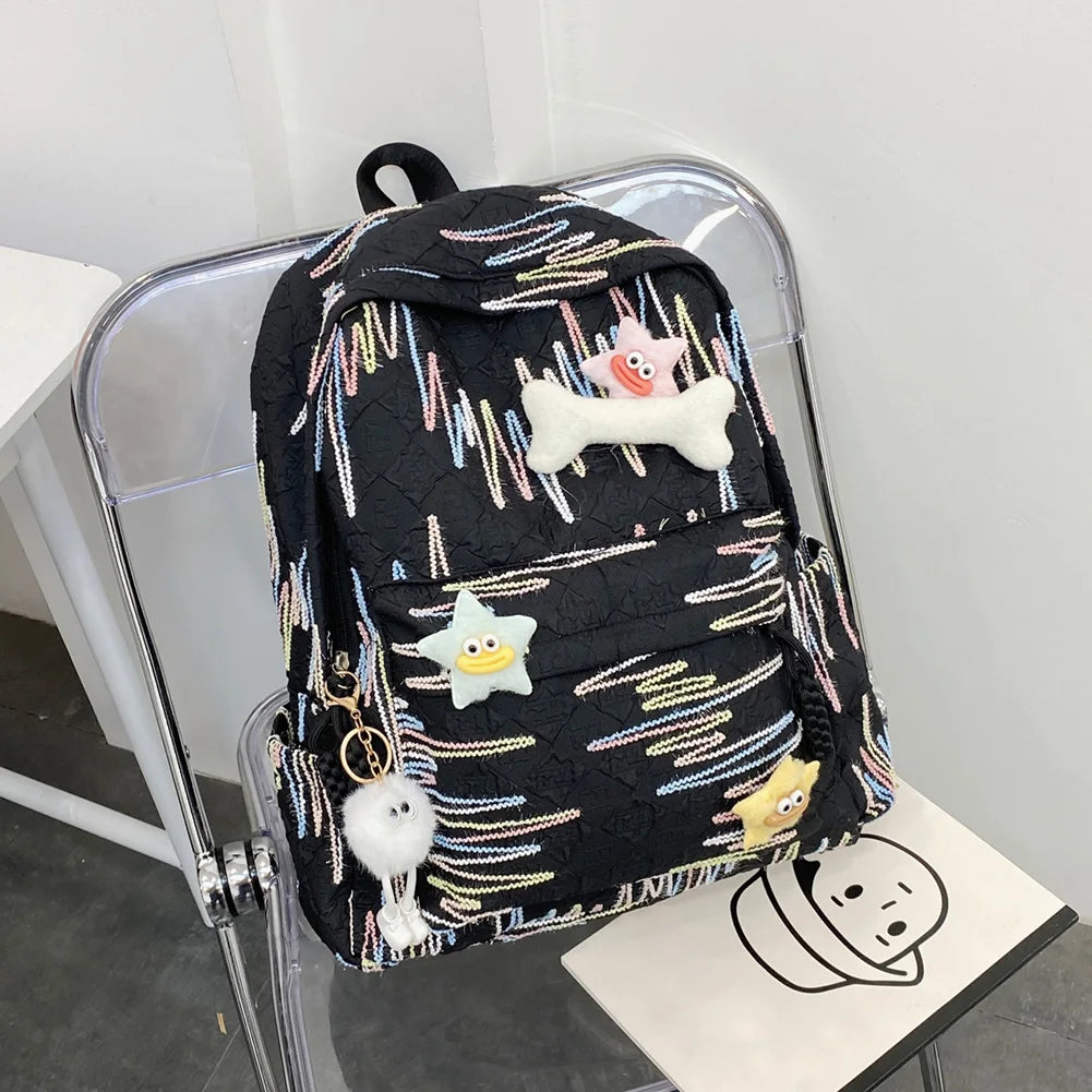 Classic Women Backpack Backpack Large Capacity School Bag with Zipper Laptop Backpack Travel Rucksack for Teen Girls Women