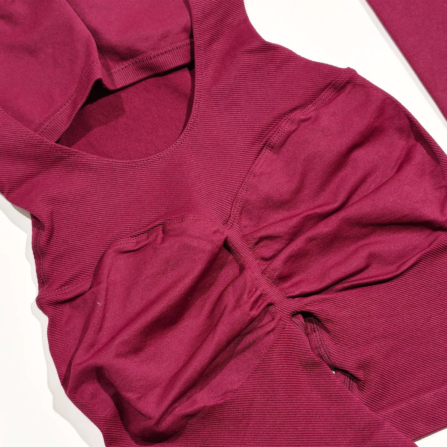 Impact Long Sleeve One Piece Women Seamless Short Jumpsuit Backless Design for Yoga Fitness Workout Gym Sportswear