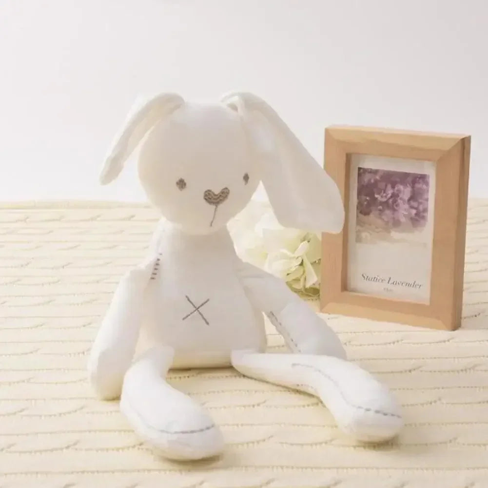Cute Cartoon Plush Cloth Rabbit Doll Baby Stroller Sleeping Partners Crib Tent Decor Ornaments Kids Toys Birthday Gift