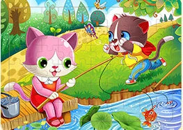 New Sale 60Pcs Cartoon Wooden Puzzle Children Animal Vehicle Jigsaw Toy 2-6 Year Baby Early Educational Toys for Kids Game