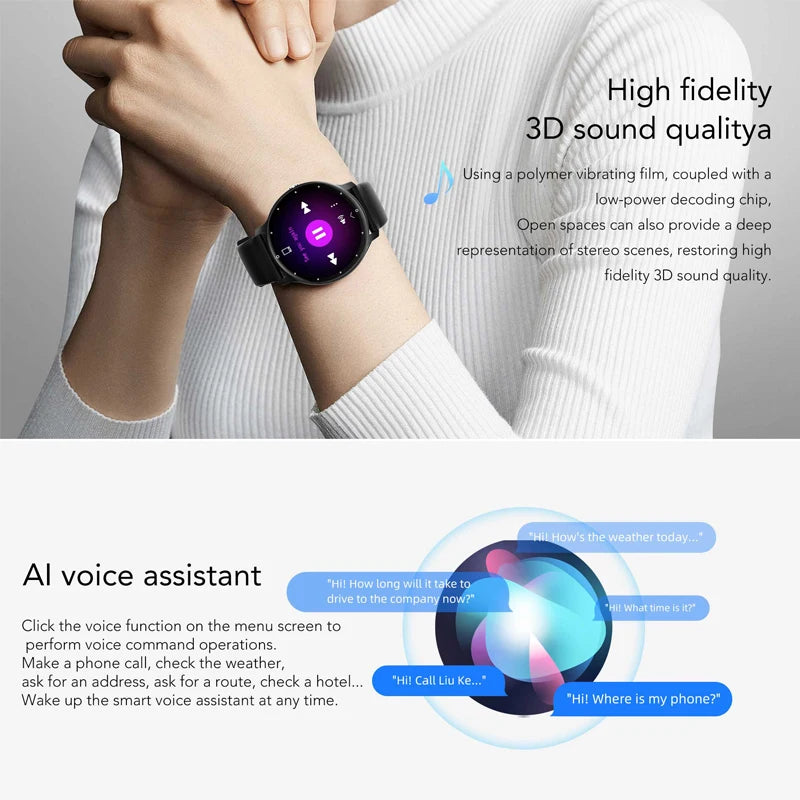 2025 New Bluetooth Call Smart Watch Ultra Light Men's Sports Fitness Waterproof Watch Heart Rate Monitor Full Touch Screen Watch