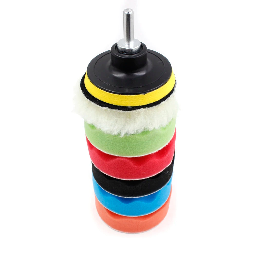 3/5/6/7 Inch Car Polishing Kit Polish Pad Car Polish Buffing Pad Abrasive Disc Sponge Foam Pads Polisher For Headlight Refurbish