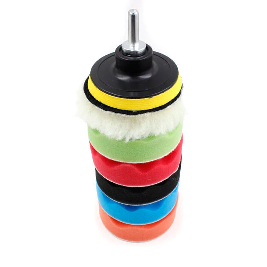 3/5/6/7 Inch Car Polishing Kit Polish Pad Car Polish Buffing Pad Abrasive Disc Sponge Foam Pads Polisher For Headlight Refurbish