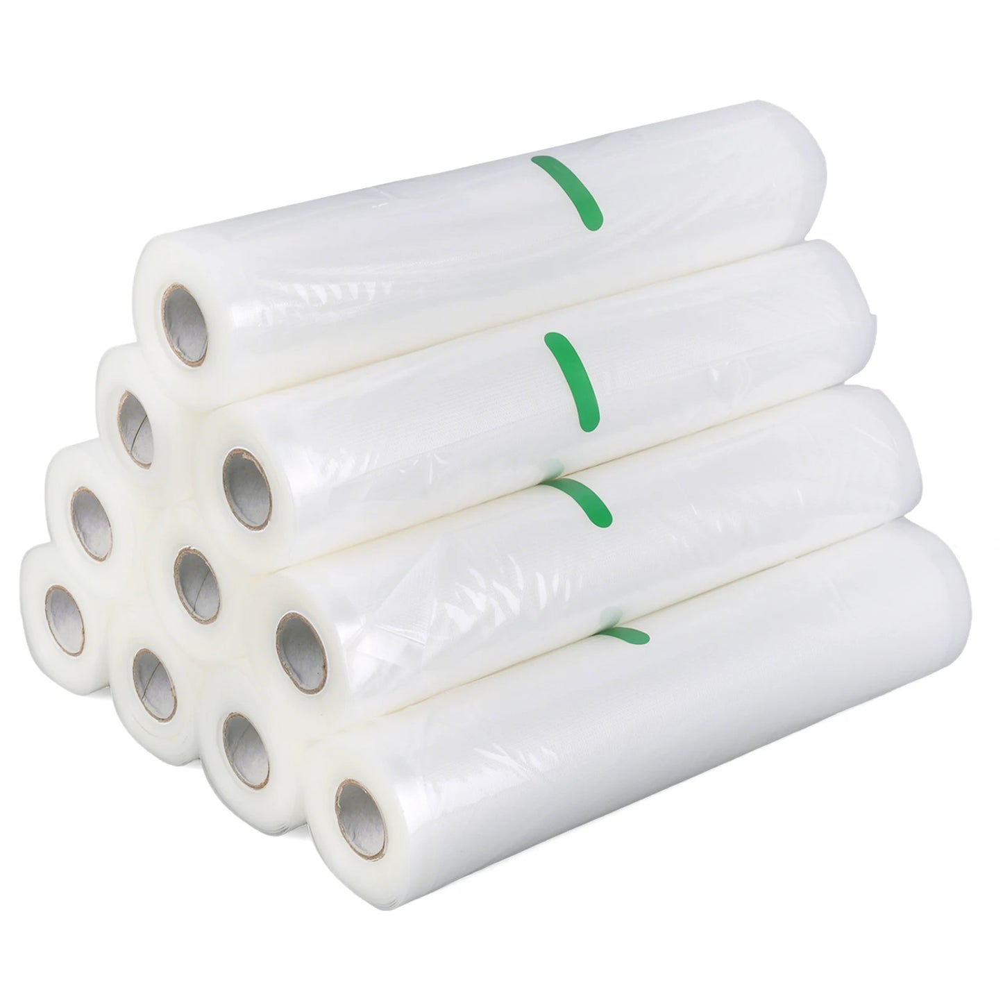 10 Rolls Food Vacuum Sealer Bags Multi-Purpose Food Storage Saver Large Capacity Heat Seal Vacuum Bag for Freeze Drying Food