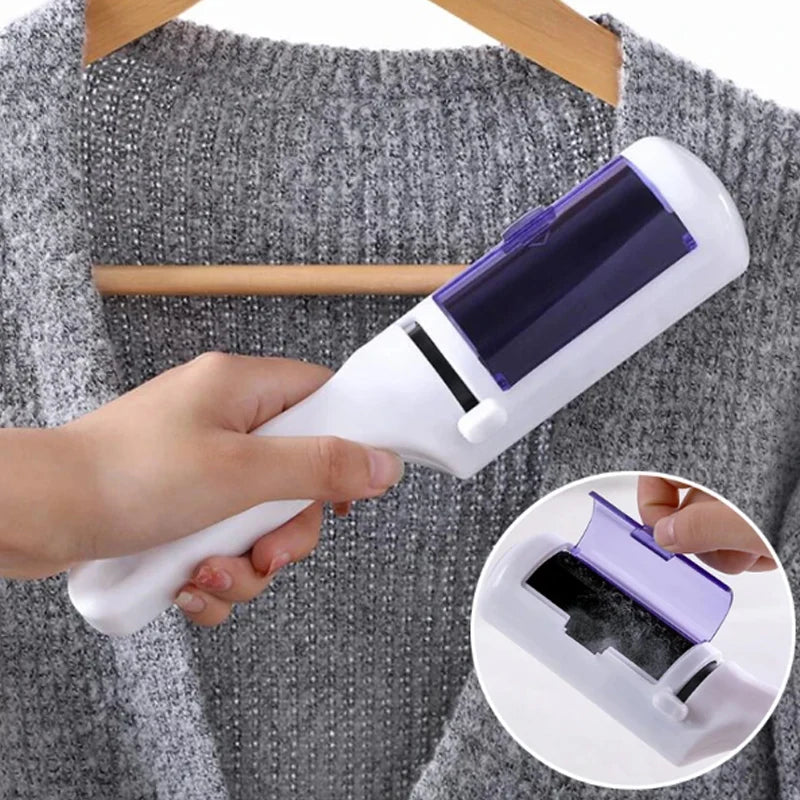 Pet Hair Remover Roller Removing Dog Cat Hair From Furniture Self-cleaning Lint Pet Hair Remover One Hand Operate