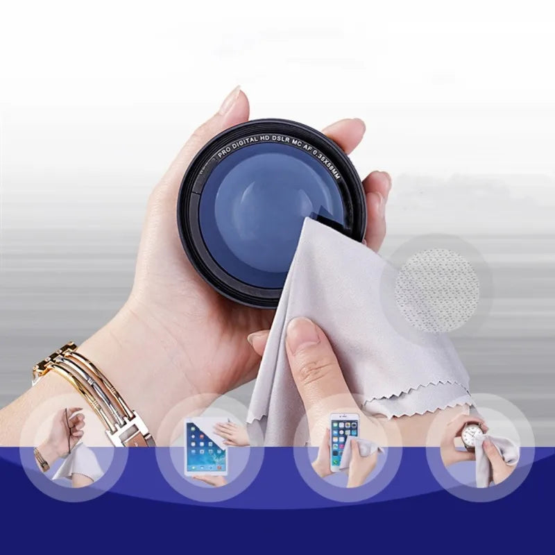10pcs Glasses Lens Clothes Computer Mobile Phone Screen Cleaning Microfiber Cloth Wipe Eyeglasses Cleaner Eyewear 2030