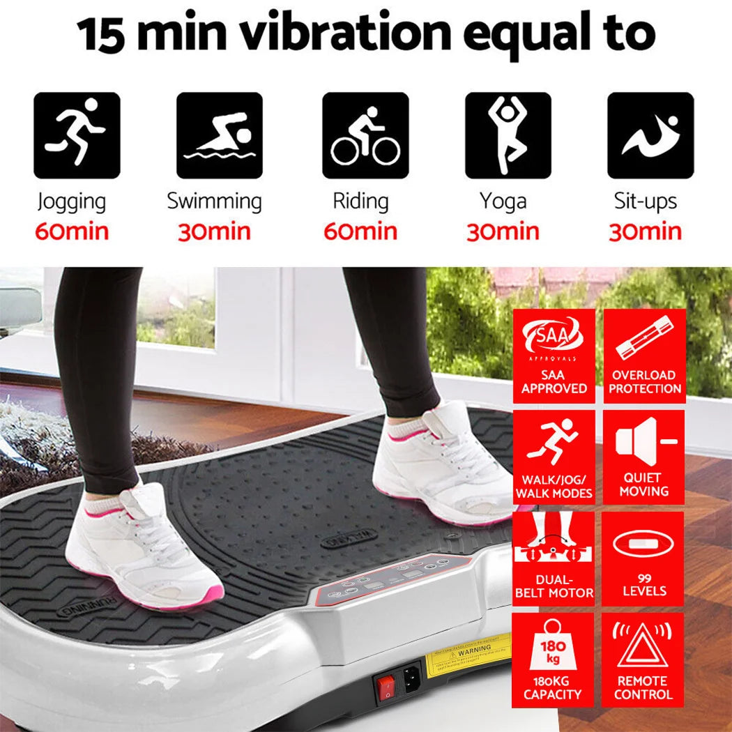 PORIYA Exercise Vibration Machine Platform Fitness Vibrating Plate Full Body Workout AU