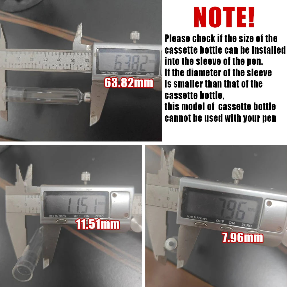 100pcs Empty 3ml Cartridges Individual Packaging Cassette Bottle Aesthetics Disposable for Hyaluronic Acid Insulin Injection Pen