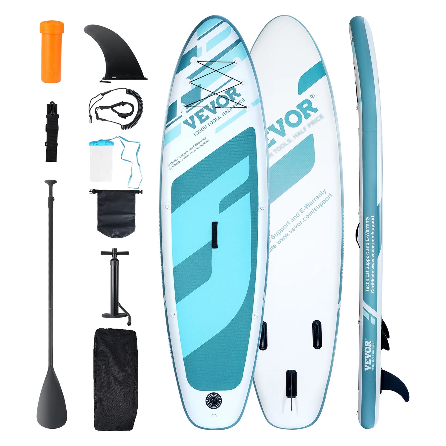 SucceBuy Inflatable Stand Up Paddle Board 10' x 33" x 6"Wide SUP Paddleboard w/ Board Accessories Non-slip Deck for Youth &Adult