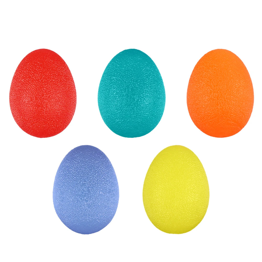 5PCS Silicone Squeeze Grip Ball Hand Finger Exercise Stress Relief Therapy Ball