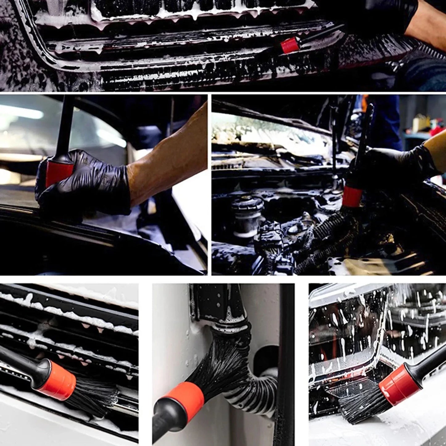 Car Brushes Car Cleaning Detailing Brush Set For Long Fortune Cloth Screwdriver Brush Changan Cx70 Nano Sponge Gadget Haushalt