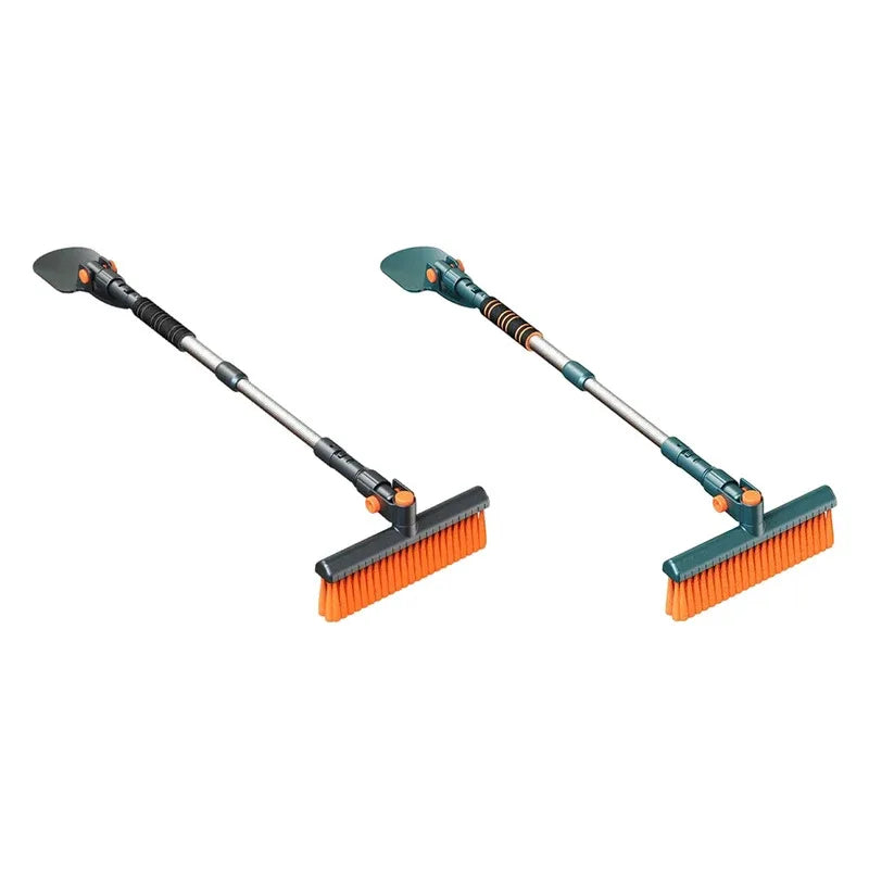Extendable Snow Brush with Ice Scraper Ergonomic Grip Snow Remover Retractable Snow Scraper Winter Cleaning Tool for Cars & SUVs