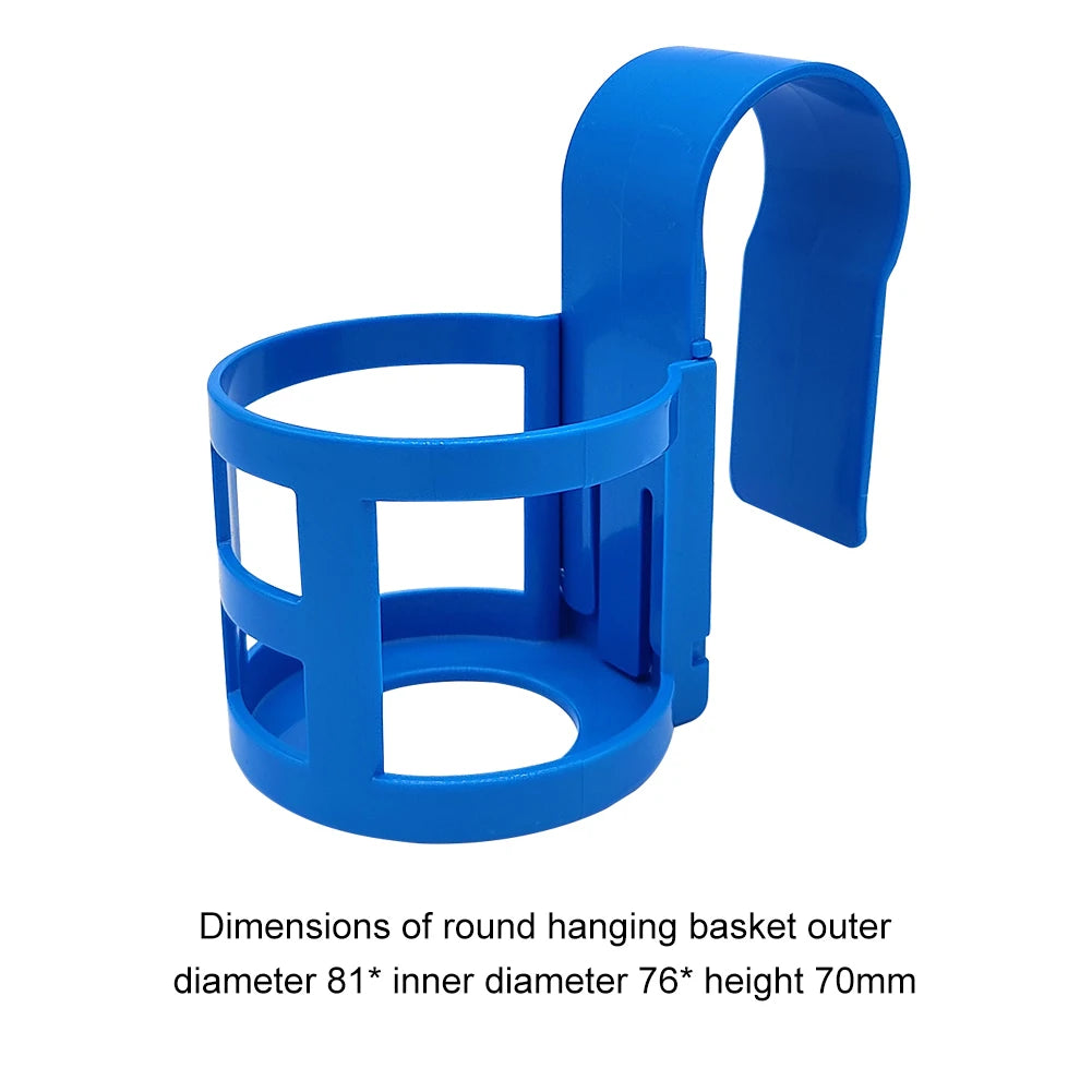 Swimming Pool Side Storage Shelf Reusable Beverage Drinks Beer Container Multifunctional Water Cup Hanging Rack Pool Accessories